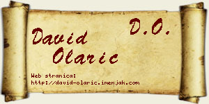 David Olarić vizit kartica